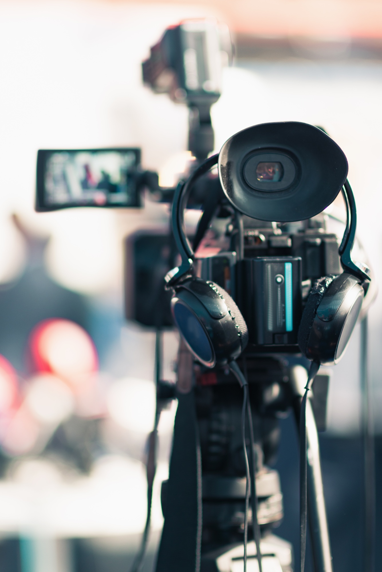 Camera at a press conference